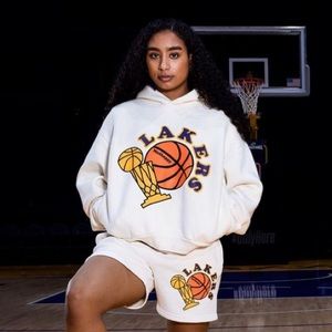 MADHAPPY LAKERS SIDE POCKET HERITAGE HOODIE